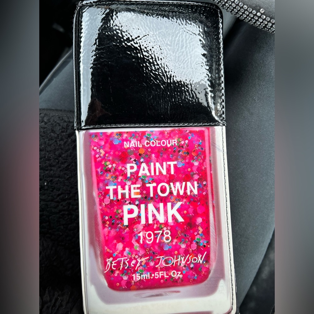 Betsey Johnson Nail Polish Clutch Purse